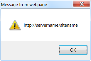 Alert GetCurrentSite()