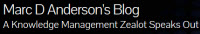 Marc D Anderson's Blog
