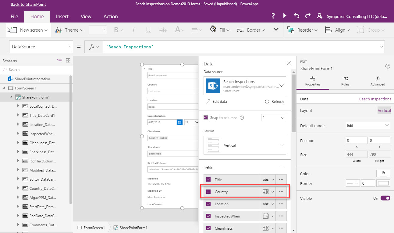 PowerApps Tip: Setting A SharePoint List Lookup Column | Marc D ...